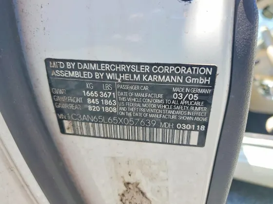 2005 Chrysler Crossfire Limited