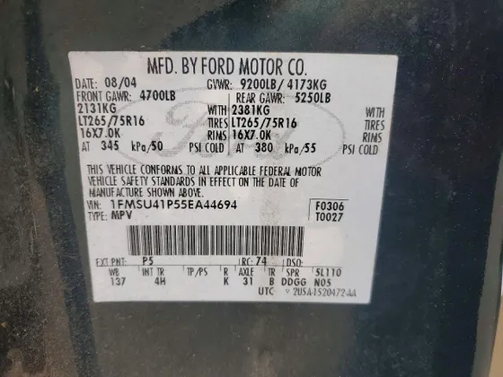2005 Ford Excursion Special Serv