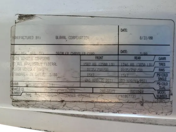 2000 Dodge Ram Van Conversion