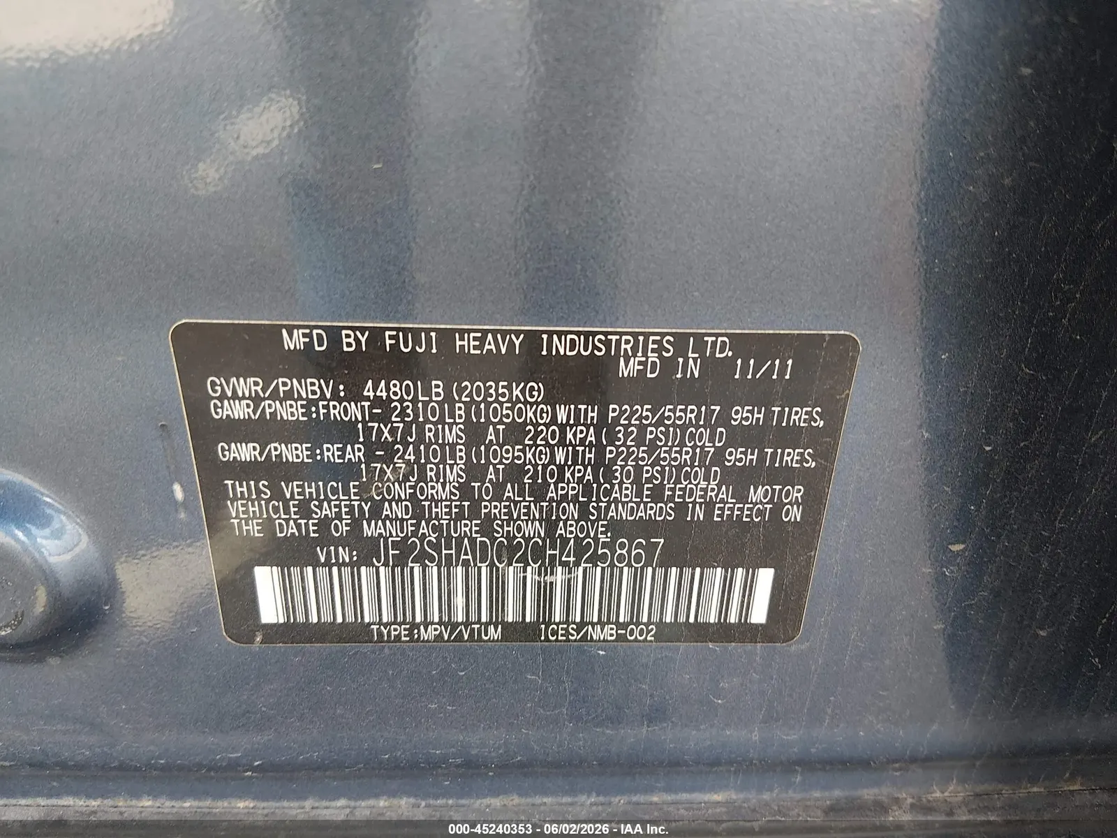 2012 Subaru Forester 2.5X Premium