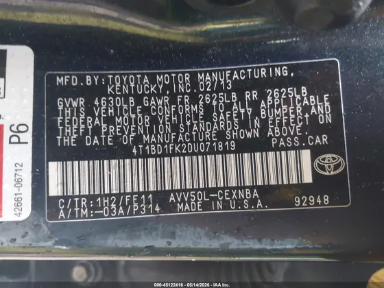 2013 Toyota Camry Hybrid XLE