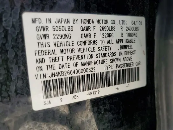 2009 Acura RL Tech Pkg