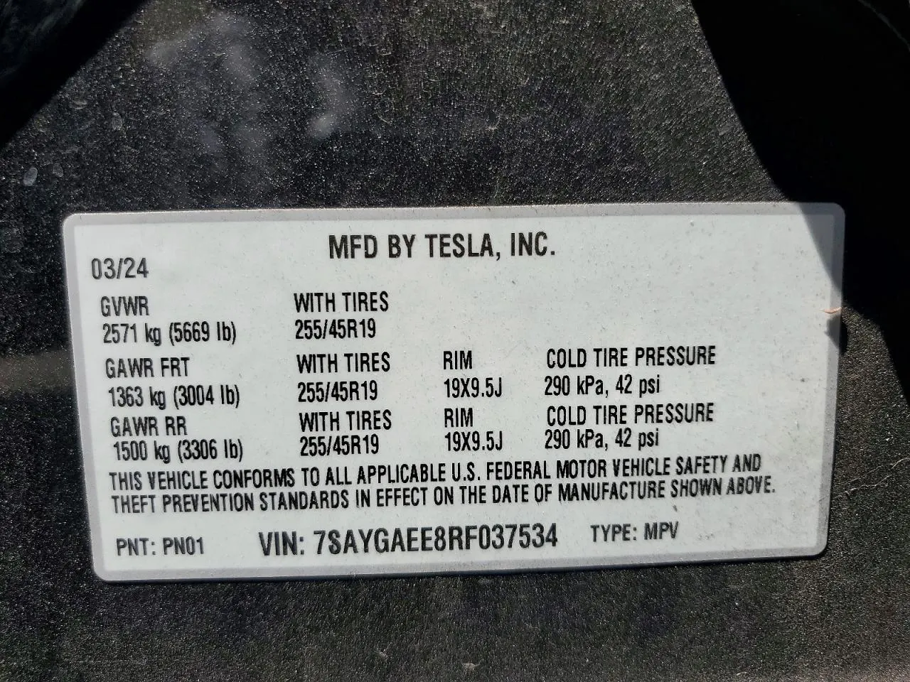 2024 Tesla Model Y Long Range