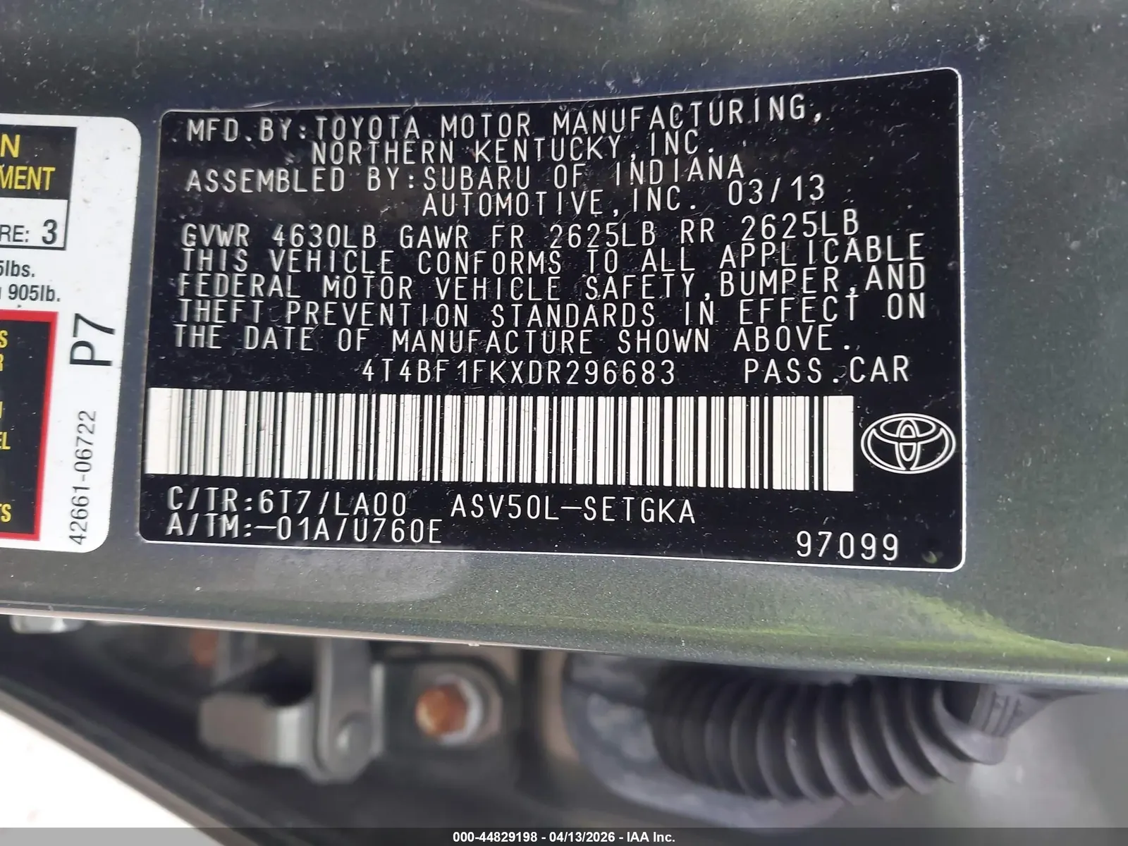 2013 Toyota Camry LE