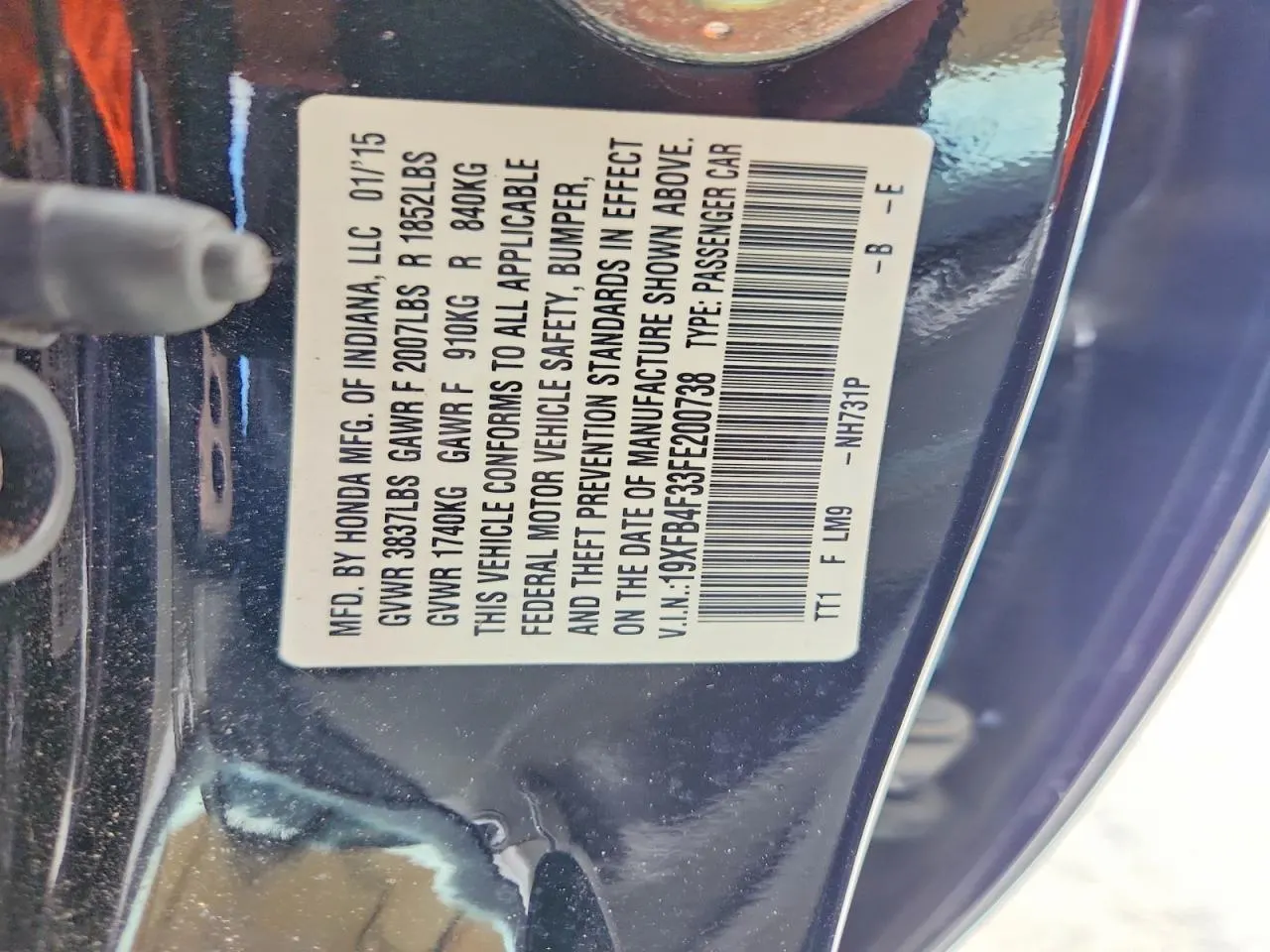 2015 Honda Civic Hybrid CIVIC