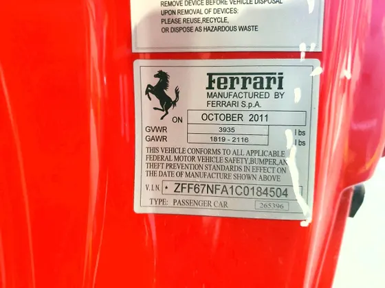 2012 Ferrari 458 Italia