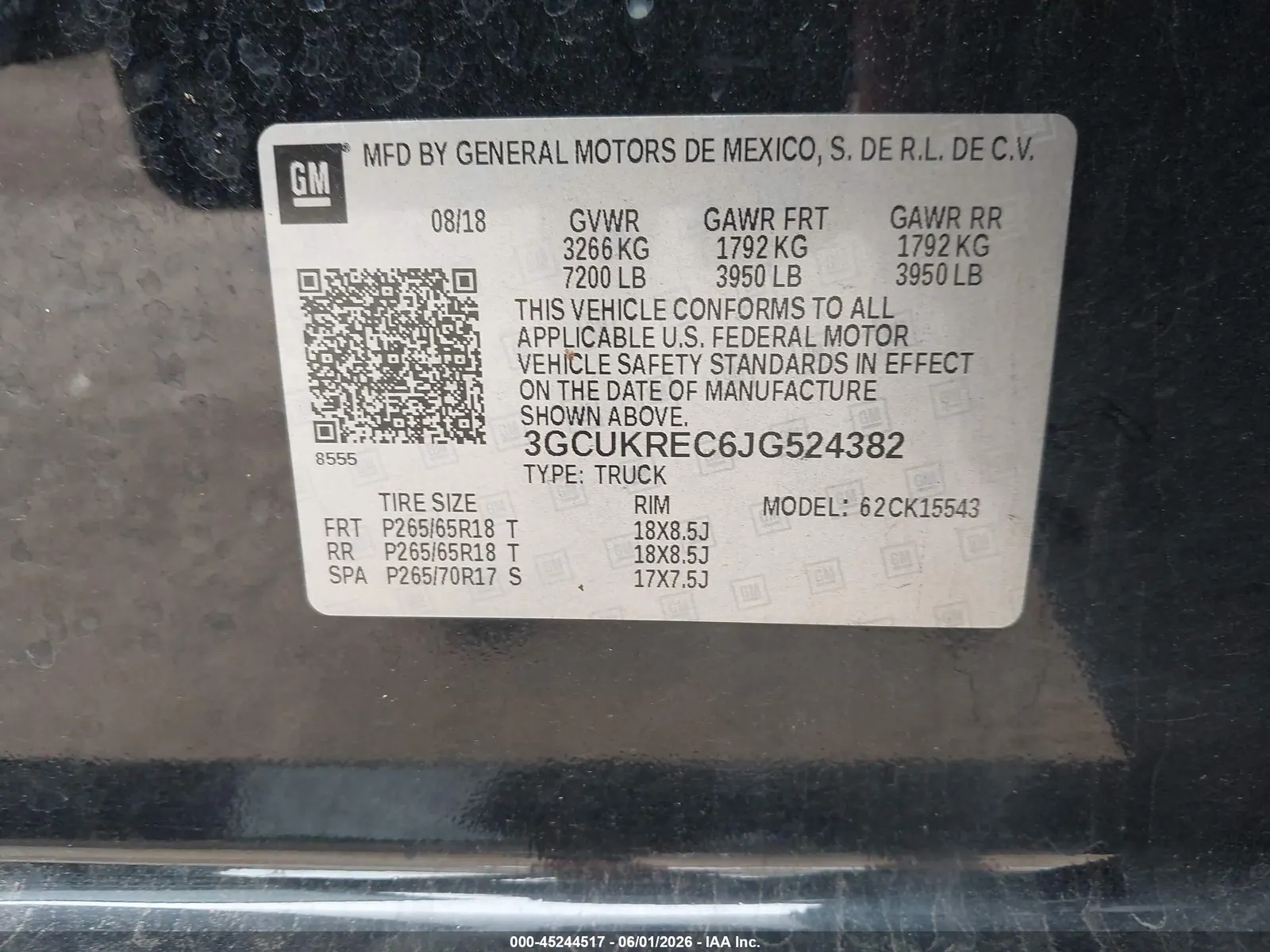 2018 Chevrolet Silverado 1500 LT