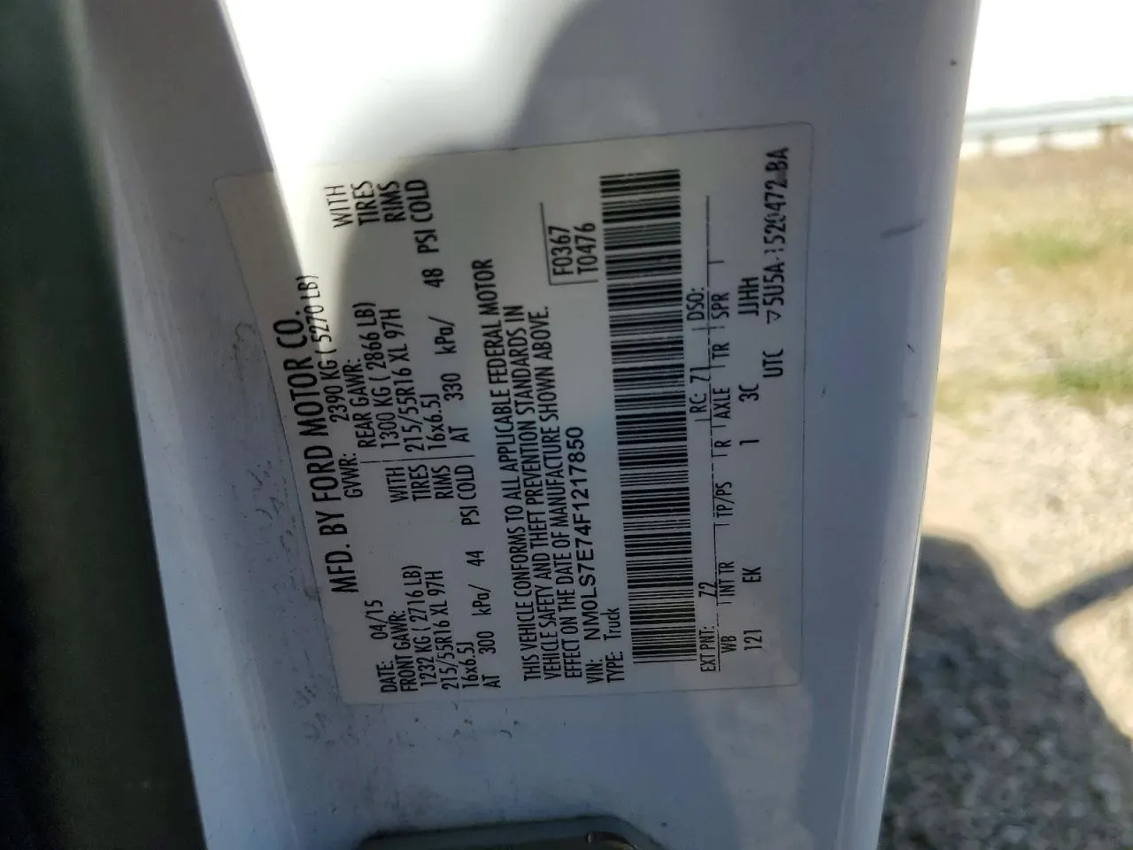 2015 Ford Transit Connect XL