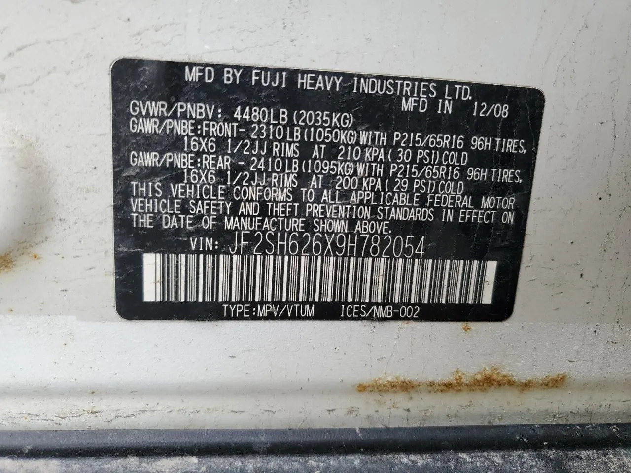 2009 Subaru Forester XS