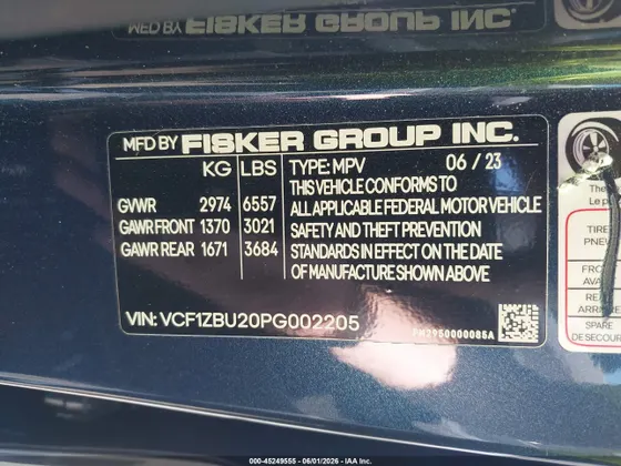 2023 Fisker Ocean One