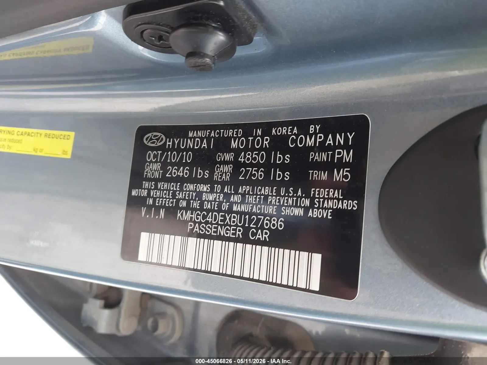 2011 Hyundai Genesis 3.8
