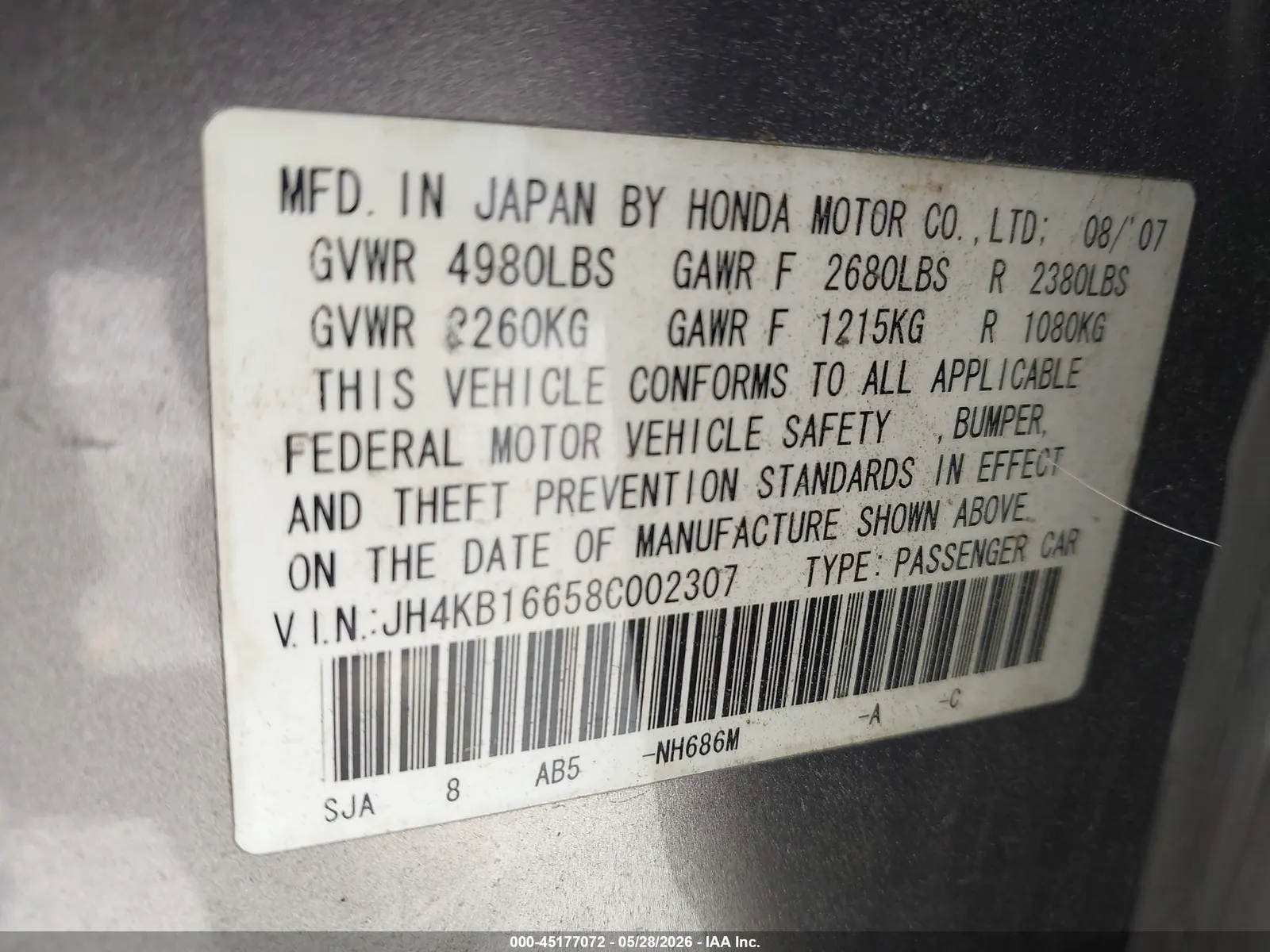 2008 Acura RL Tech Pkg