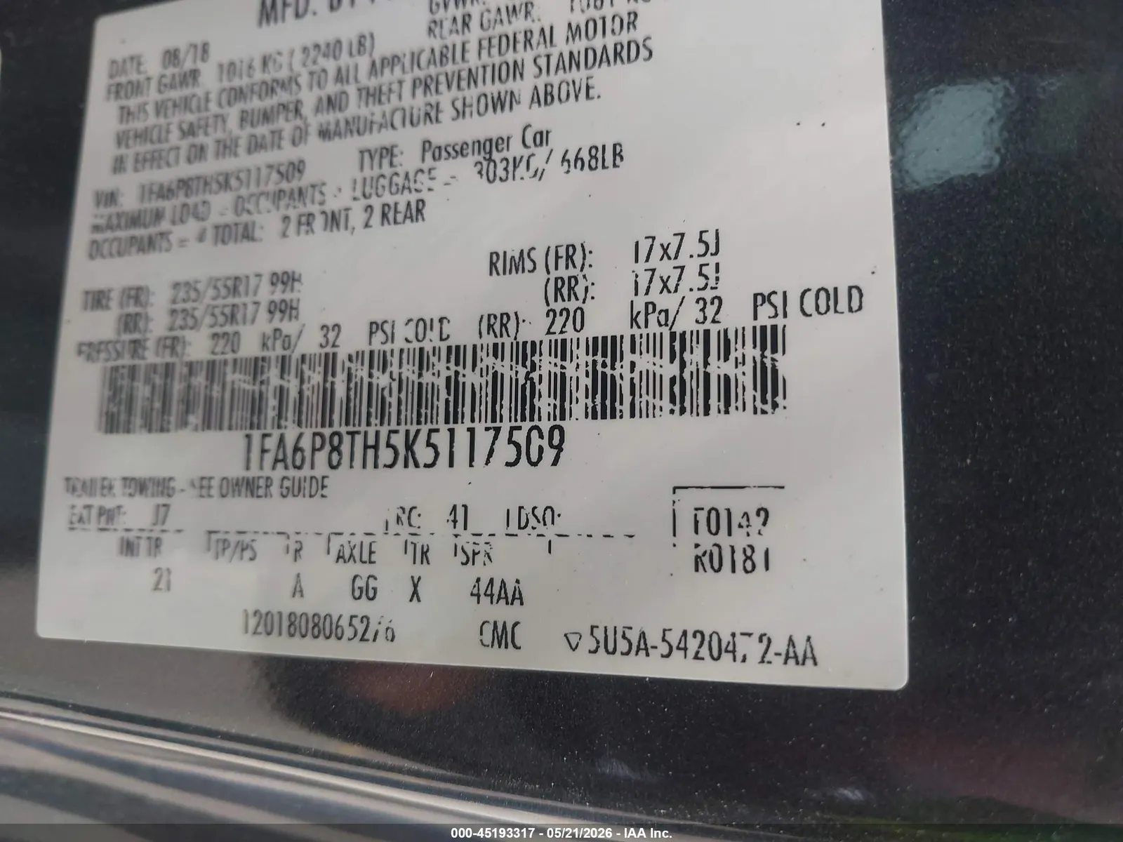 2019 Ford Mustang EcoBoost