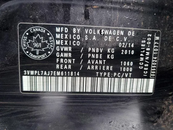 2014 Volkswagen Jetta SportWagen TDI w/Sunroof