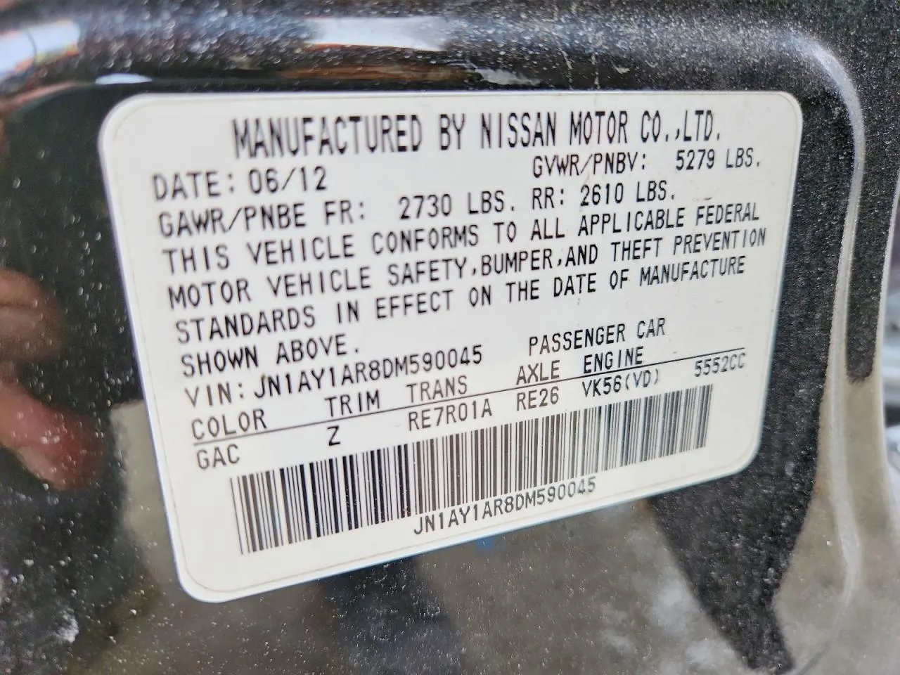 2013 INFINITI M56
