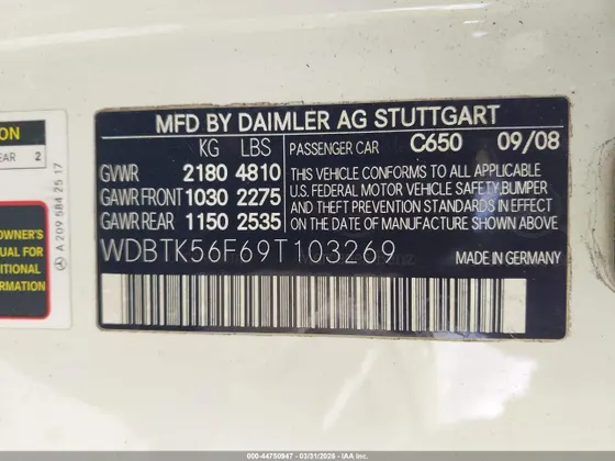 2009 Mercedes-Benz CLK-Class 3.5L