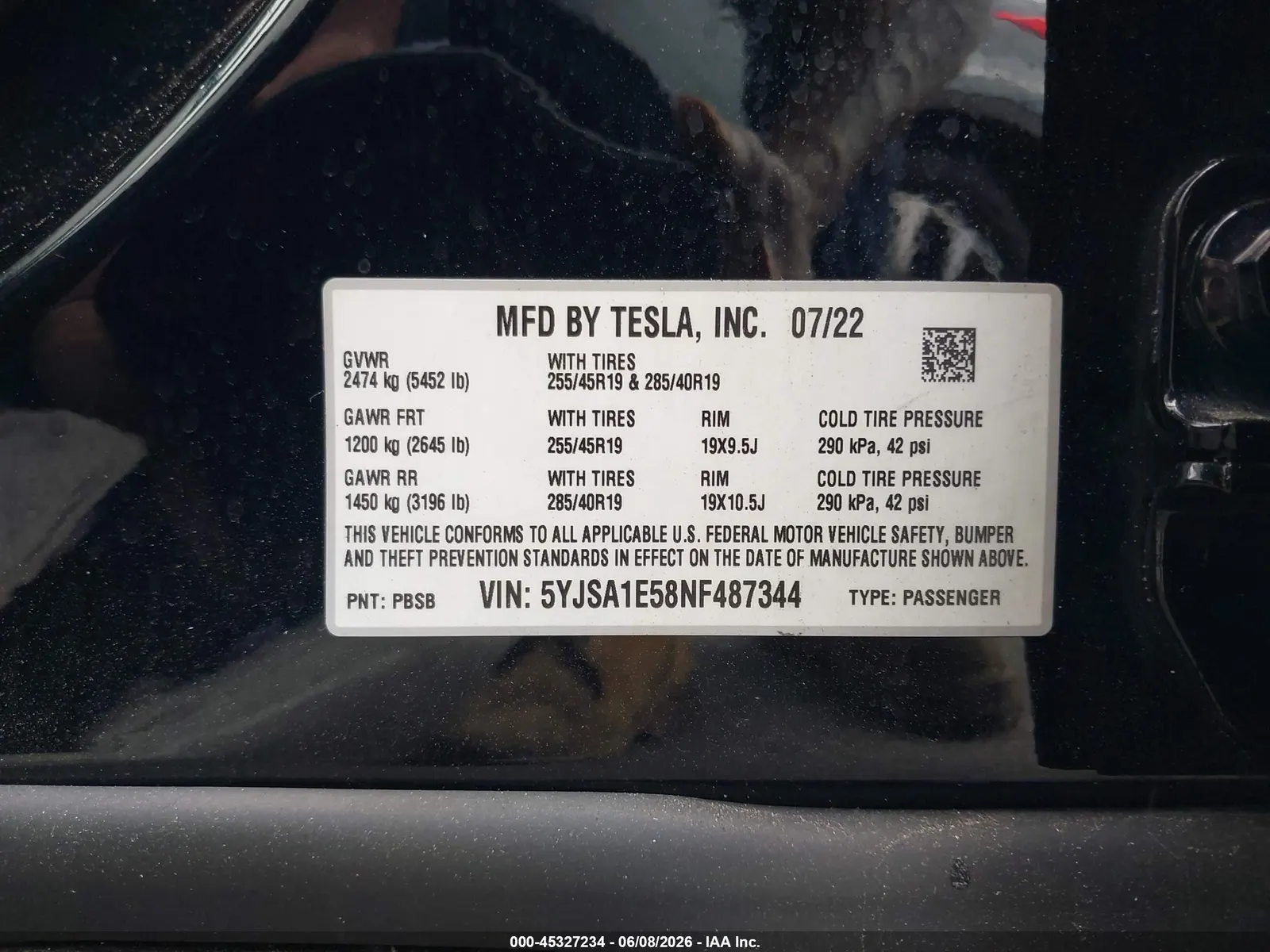 2022 Tesla Model S DUAL MOTOR ALL-WHEEL DRIVE