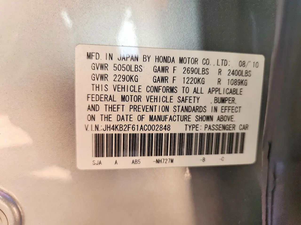 2010 Acura RL Tech Pkg
