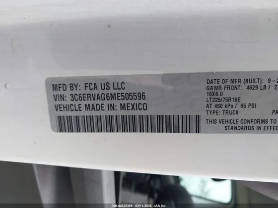 2021 Ram ProMaster LOW ROOF 136 WB