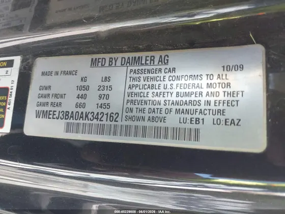 2010 smart fortwo Pure