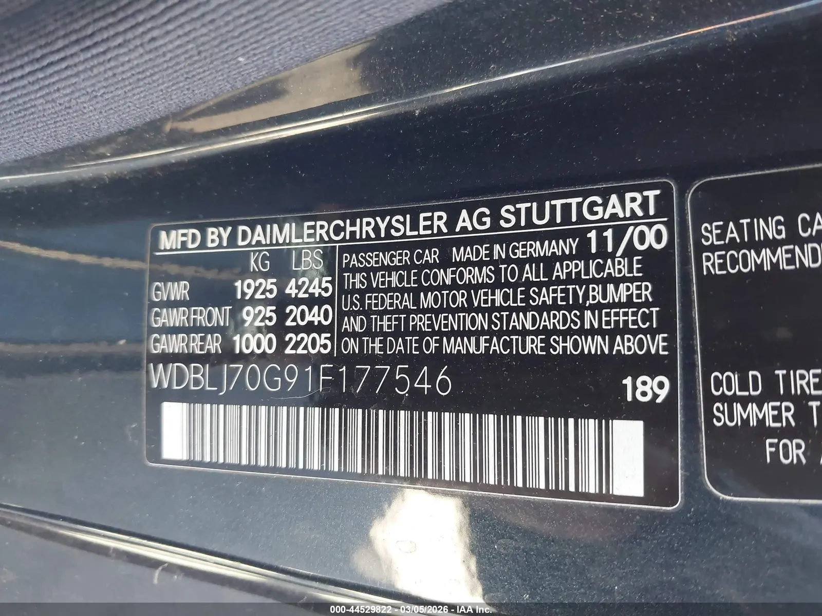 2001 Mercedes-Benz CLK-Class