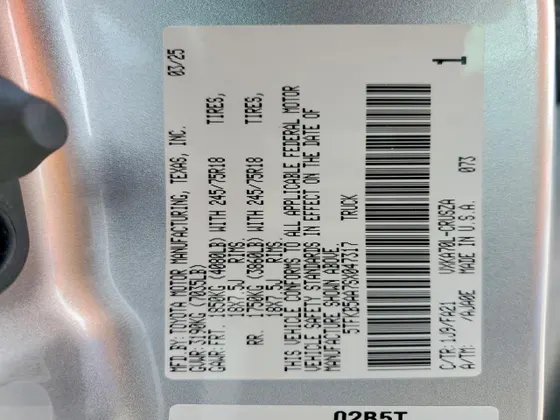 2025 Toyota Tundra 2WD SR