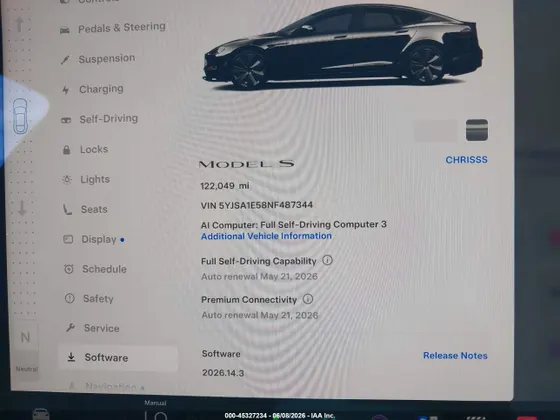 2022 Tesla Model S DUAL MOTOR ALL-WHEEL DRIVE