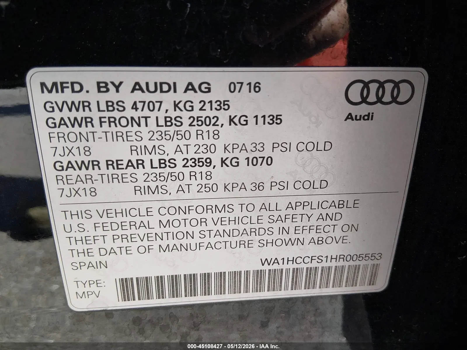 2017 Audi Q3 Premium Plus