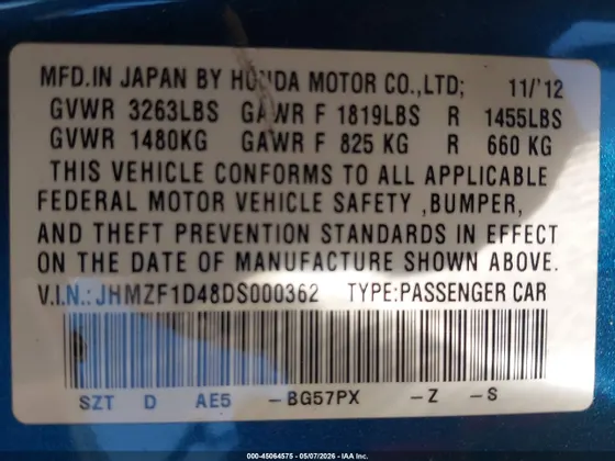 2013 Honda CR-Z