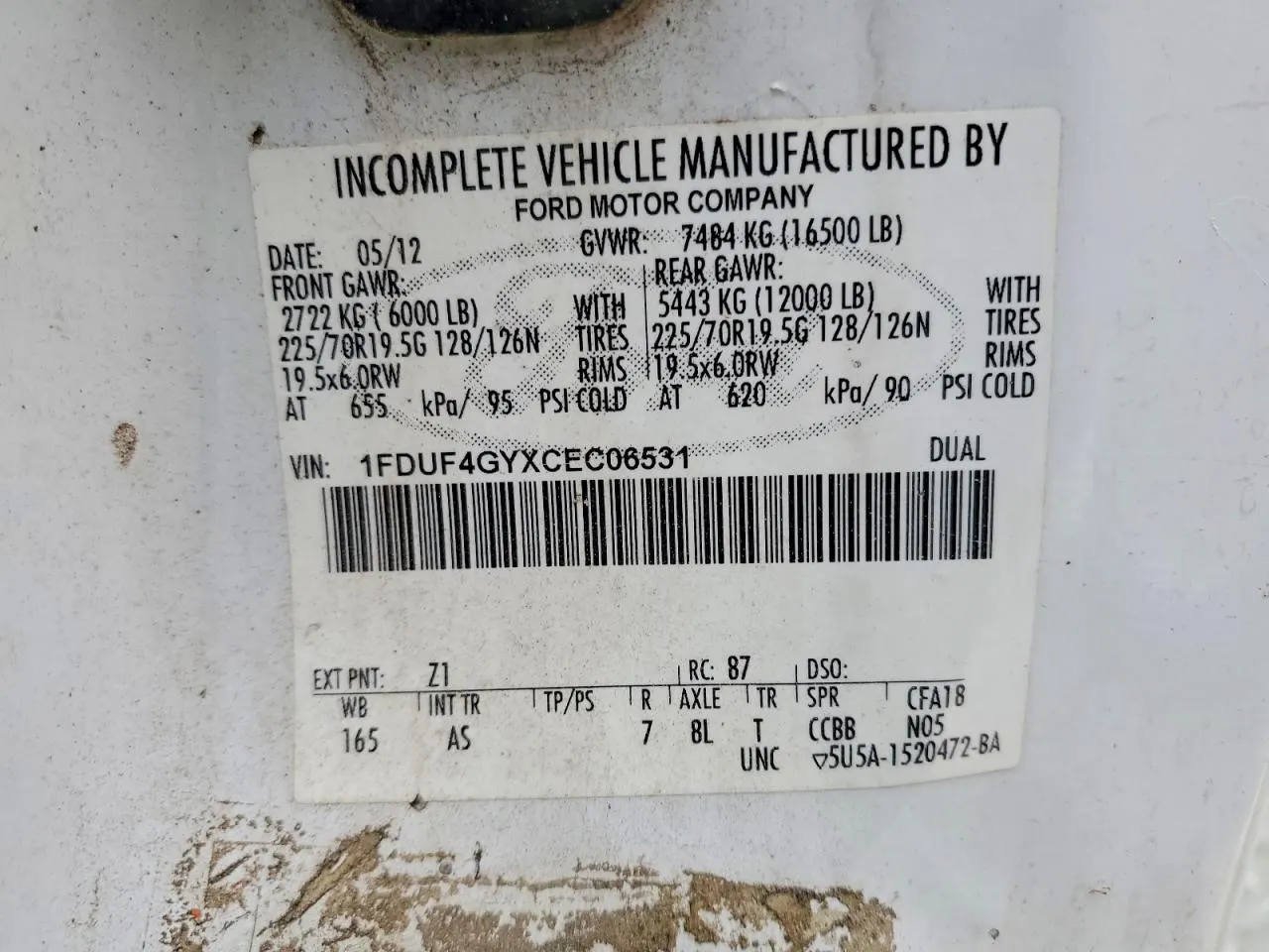 2012 Ford Super Duty F-450 DRW XL