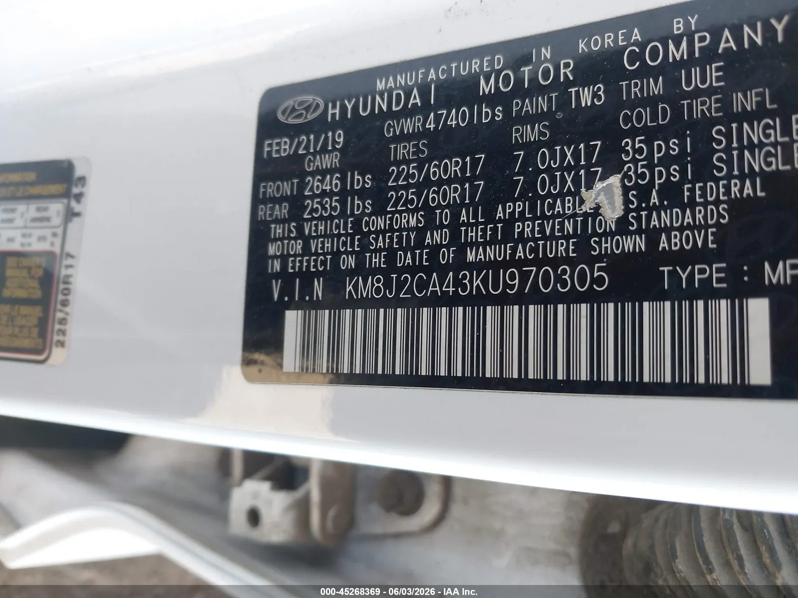 2019 Hyundai Tucson SE