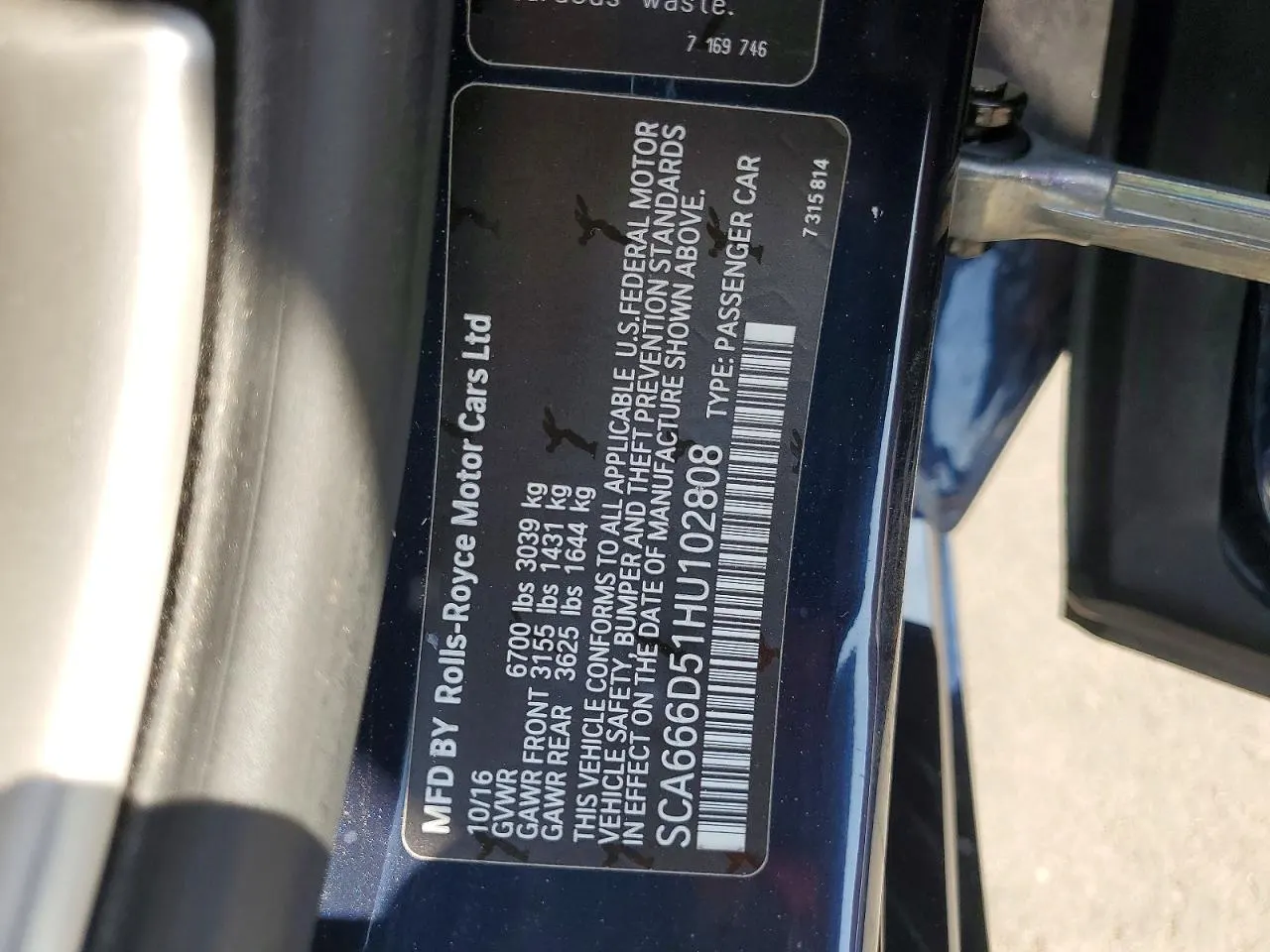 2017 Rolls-Royce Dawn