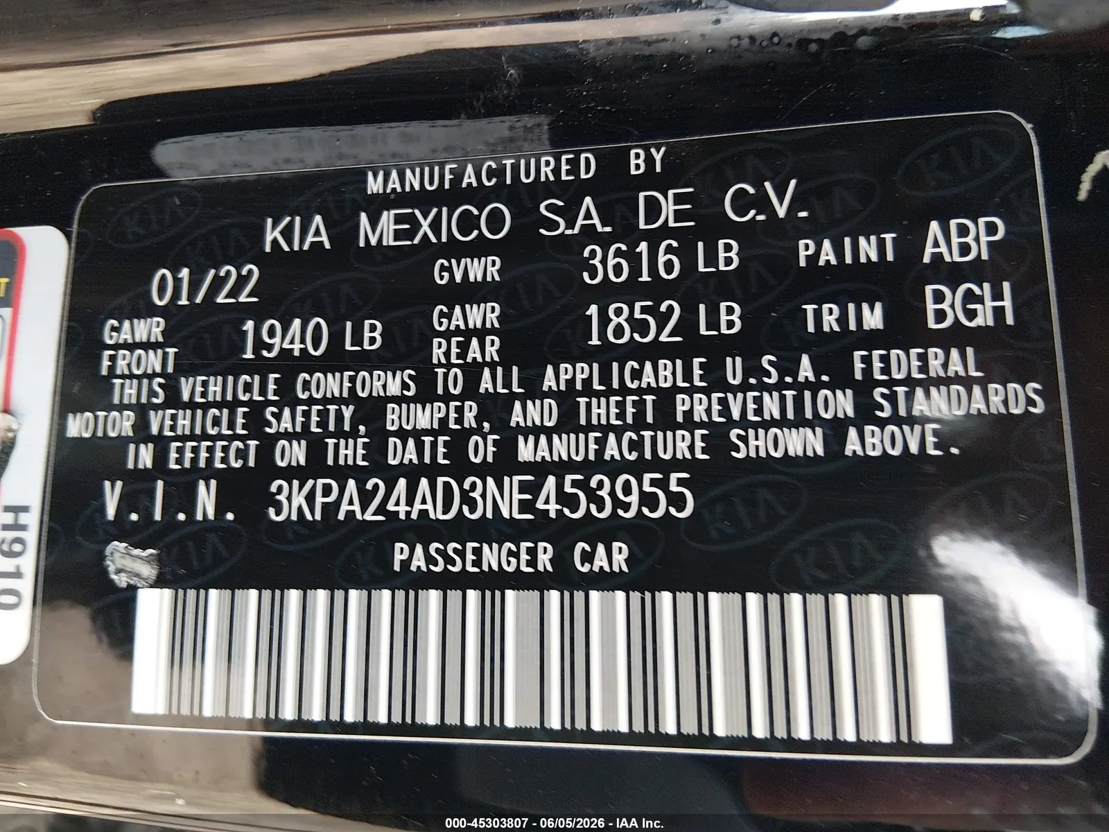 2022 Kia Rio S