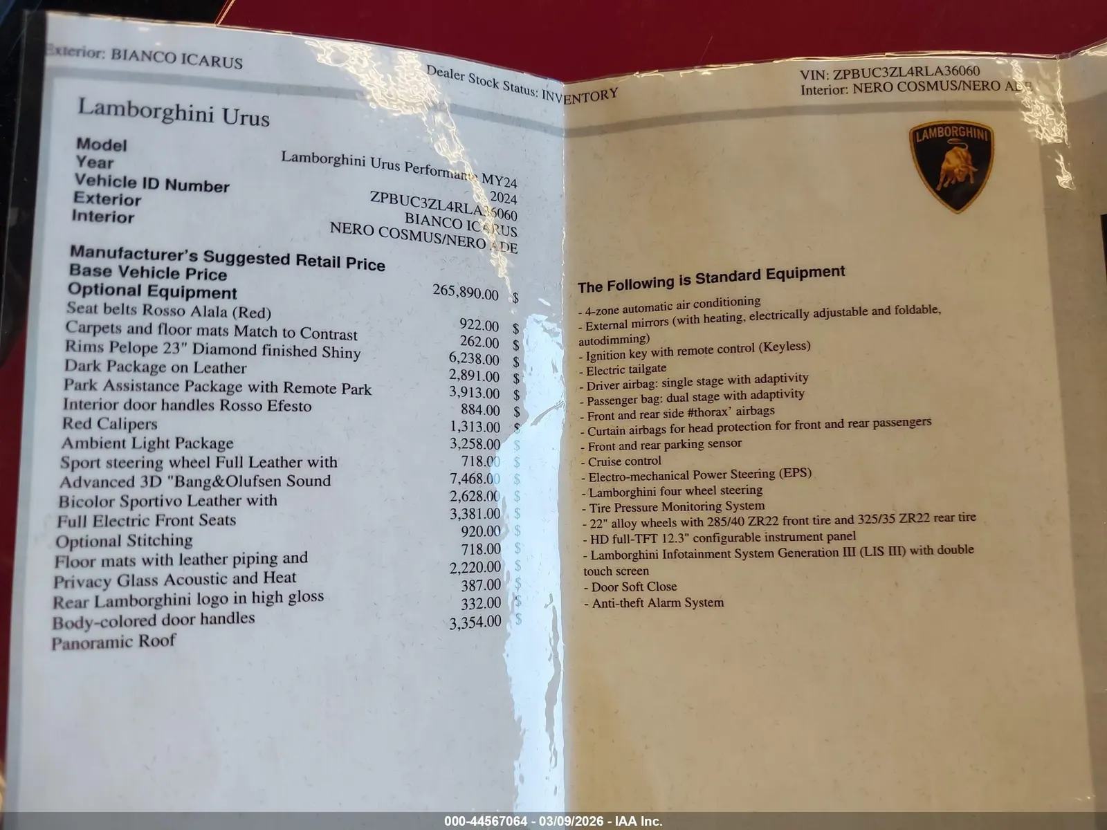 2024 Lamborghini Urus Performante