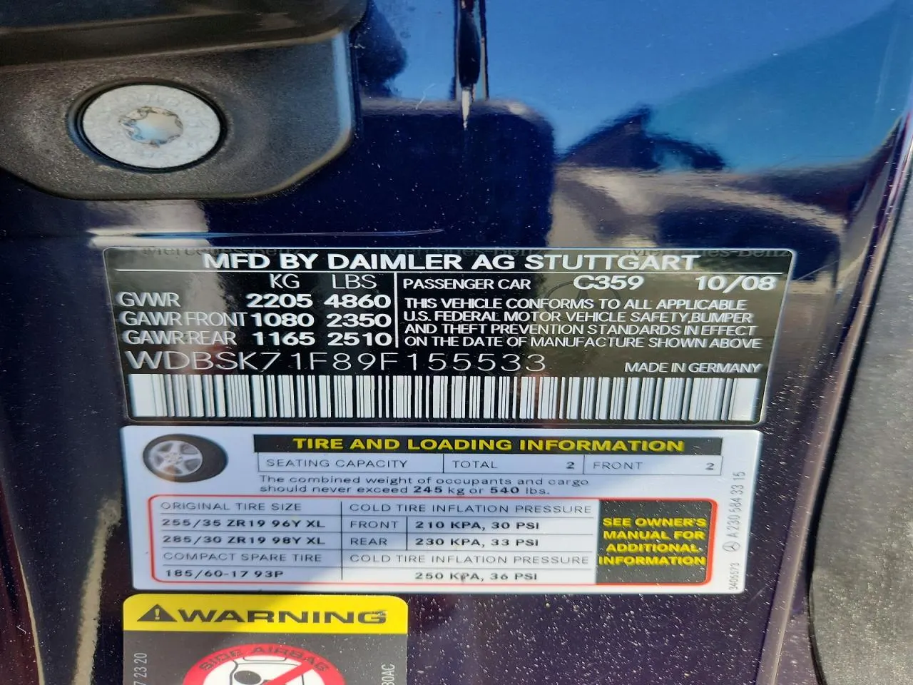 2009 Mercedes-Benz SL-Class V8