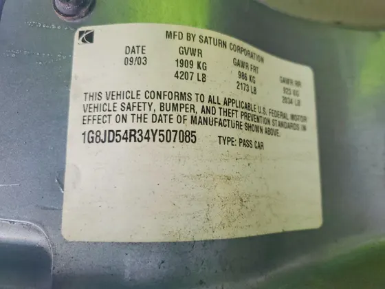 2004 Saturn L-Series L300 2