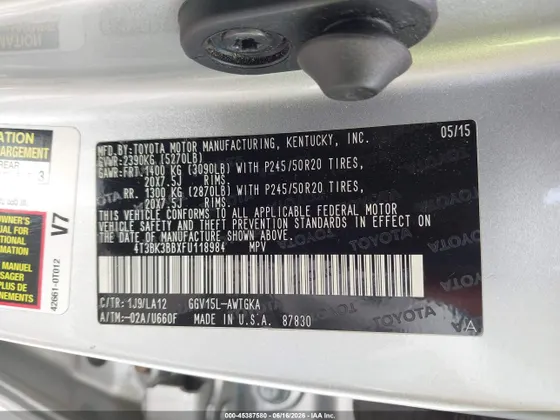 2015 Toyota Venza XLE