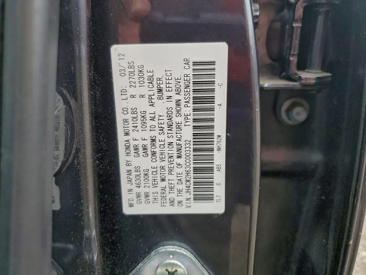 2012 Acura TSX Sport Wagon Tech Pkg