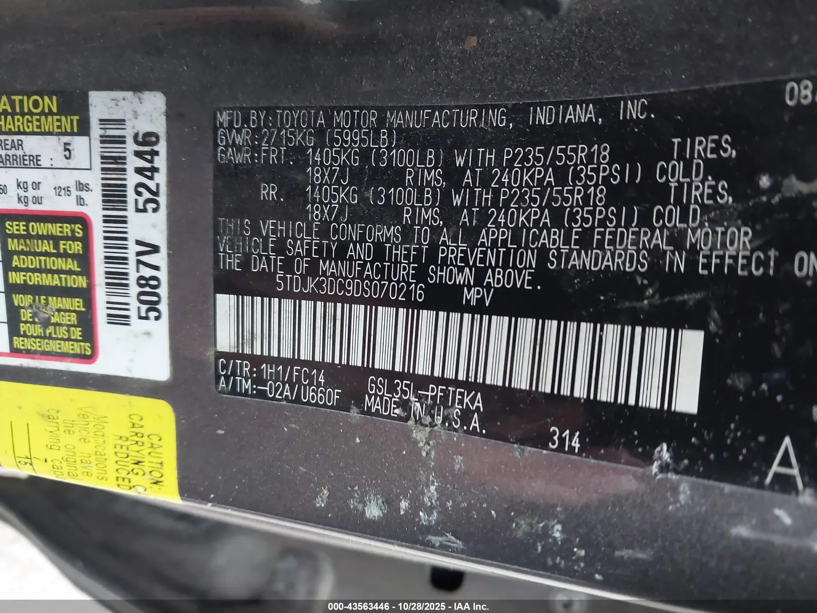 2013 Toyota Sienna LE