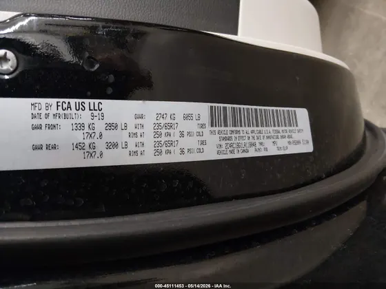 2020 Chrysler Pacifica Touring L