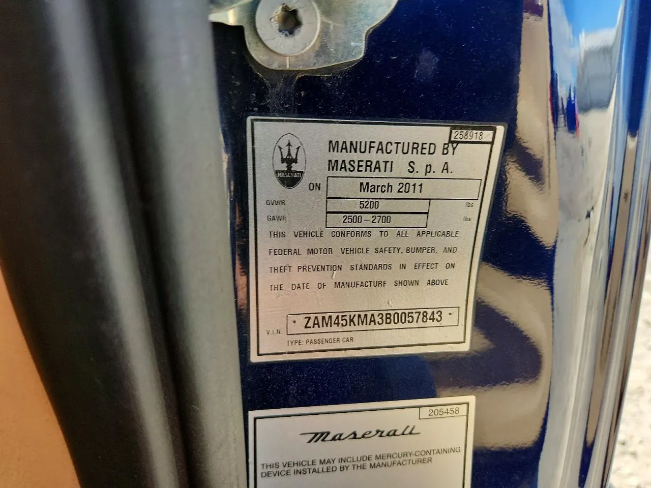 2011 Maserati GranTurismo Convertible GRANTURISMO