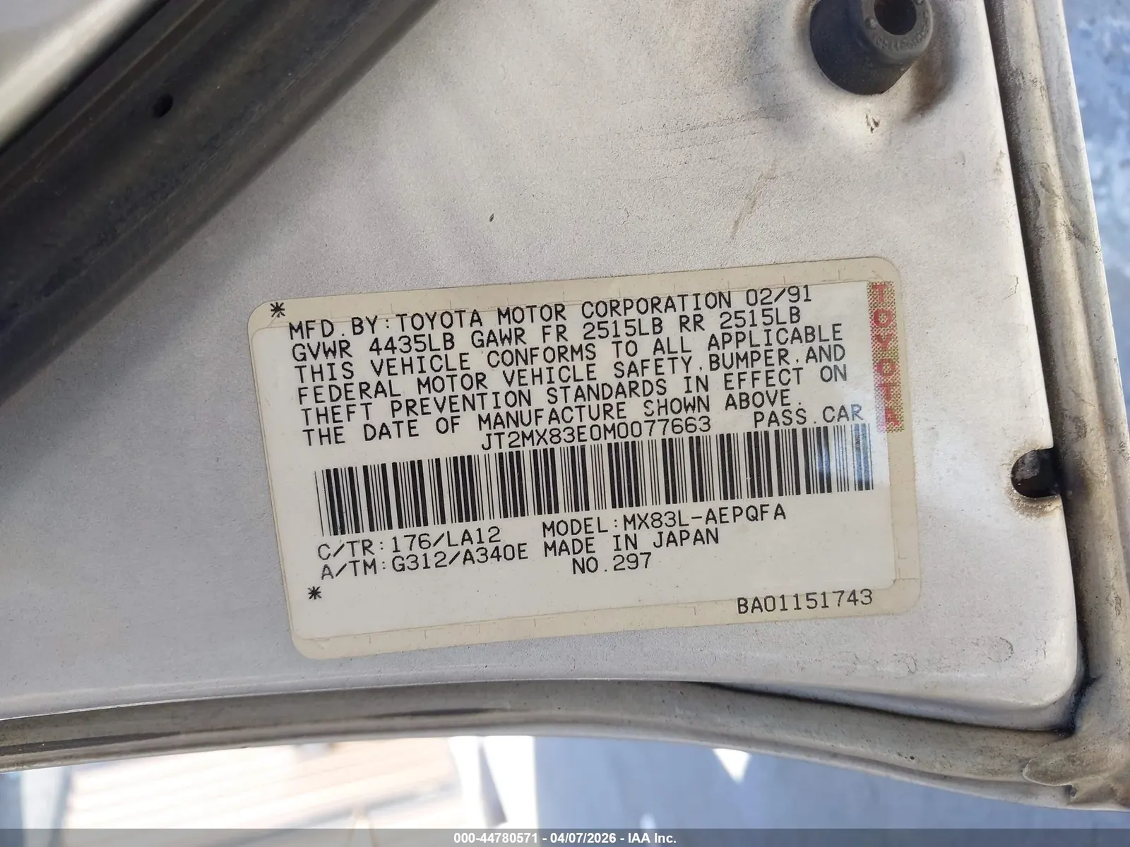 1991 Toyota CRESSIDA LUXURY