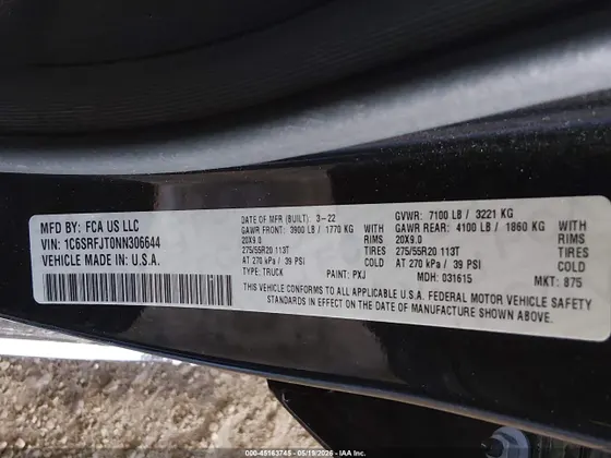 2022 Ram 1500 Laramie
