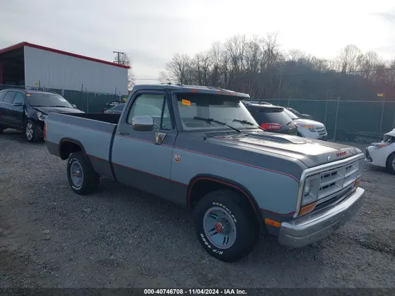 1988 Dodge D100 & W100 D100
